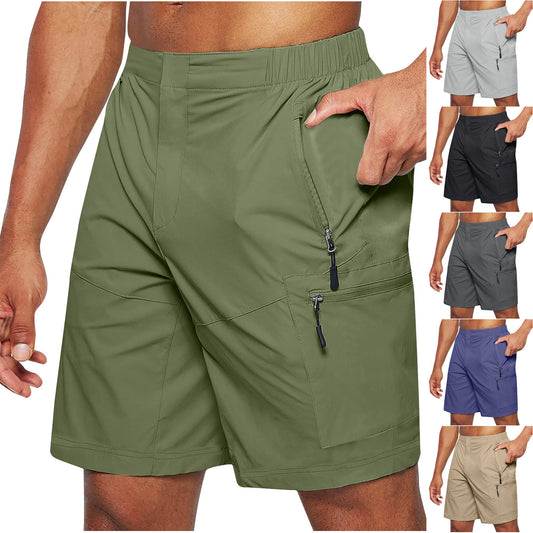 Men's Elastic Waist Strap Knee-Lenght Summer Shorts