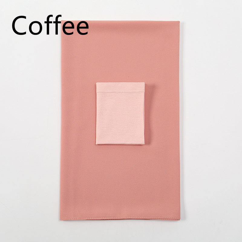 High Quality Pearl Chiffon Scarf Shawl
