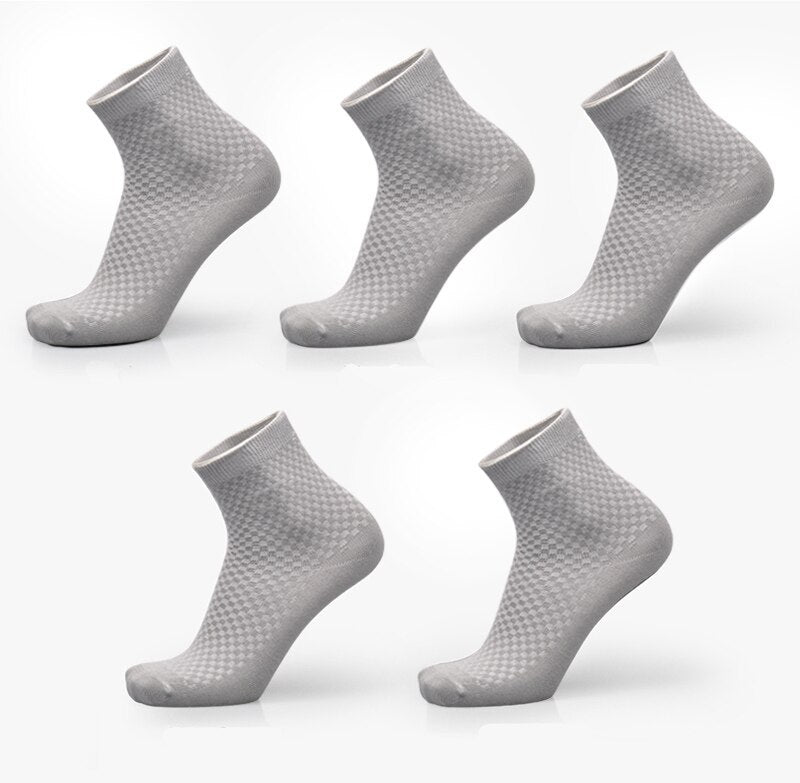 1pcs/ 5pcs/10pcs Men's Bamboo Fiber Socks