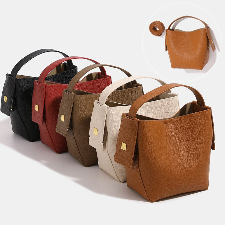Simple Vintage Women Leather Handbag