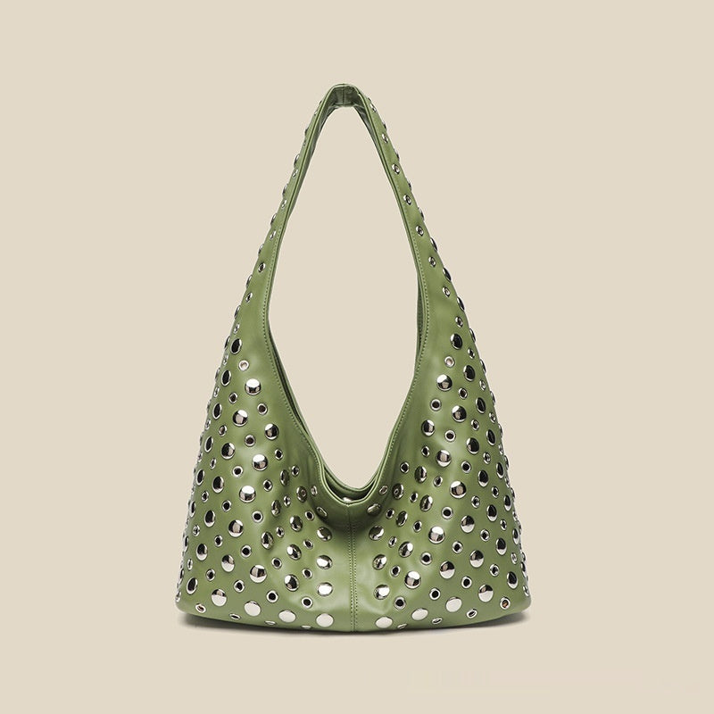 Trendy Cool Dot Rivet Shoulder Bag For Women