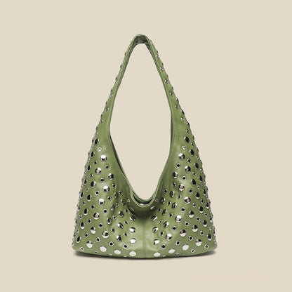Trendy Cool Dot Rivet Shoulder Bag For Women