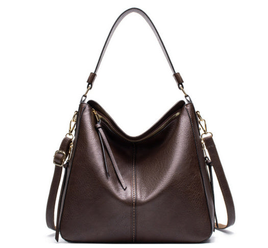 Hobos Zipper Bucket Bag With Adjustable Shoulder-strap Handbag For Women