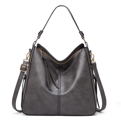Hobos Zipper Bucket Bag With Adjustable Shoulder-strap Handbag For Women
