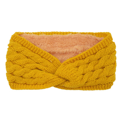Knitted Cross Twist Headband