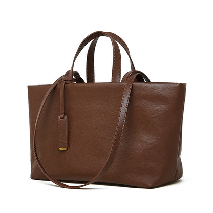 Genuine Leather Retro Underarm Bag One Shoulder For Women