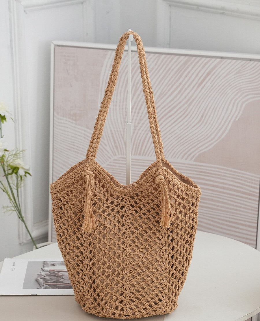 Handmade One-shoulder Bag For Leisure Beach Vacation