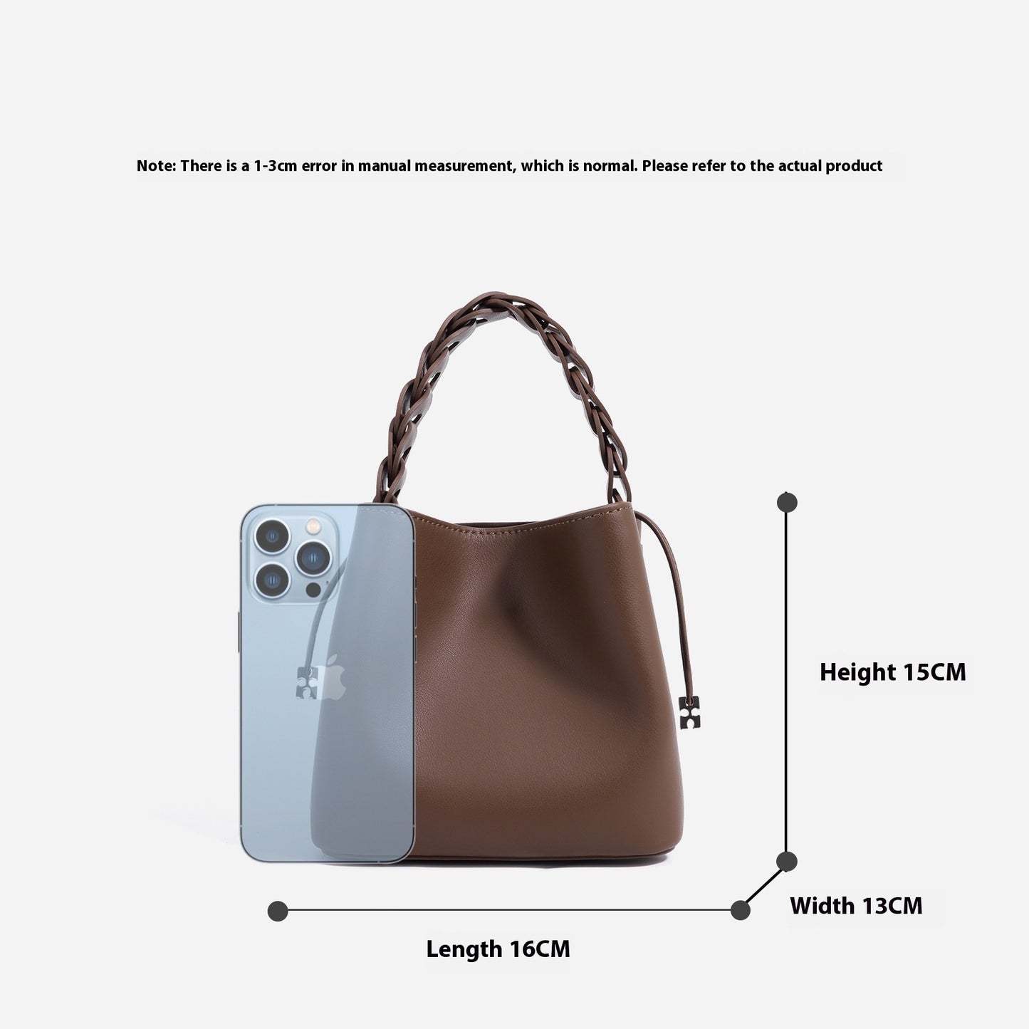 Hand-woven Mini Cross Body Bucket Bag For Women