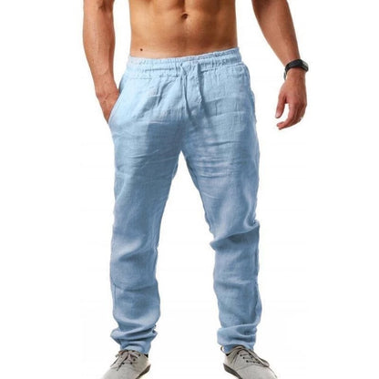 Breathable Cotton And Linen Loose Casual Joggers