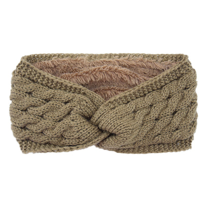 Knitted Cross Twist Headband