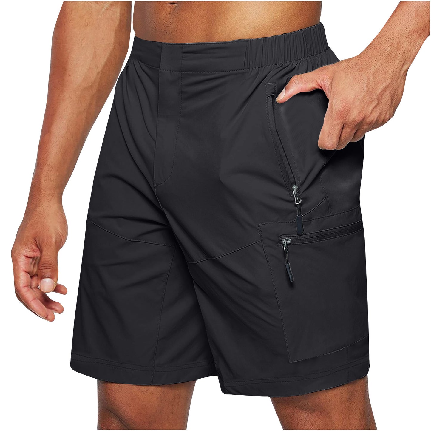 Men's Elastic Waist Strap Knee-Lenght Summer Shorts