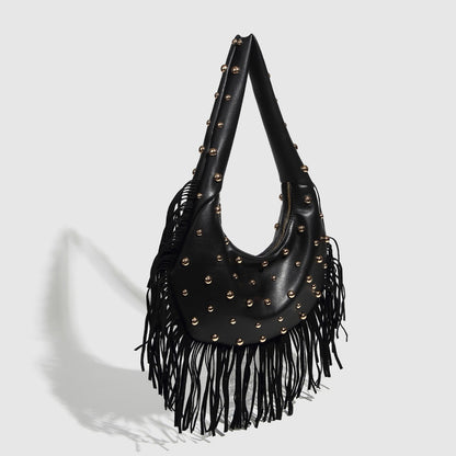Retro Tassel Shoulder Handbag For Women