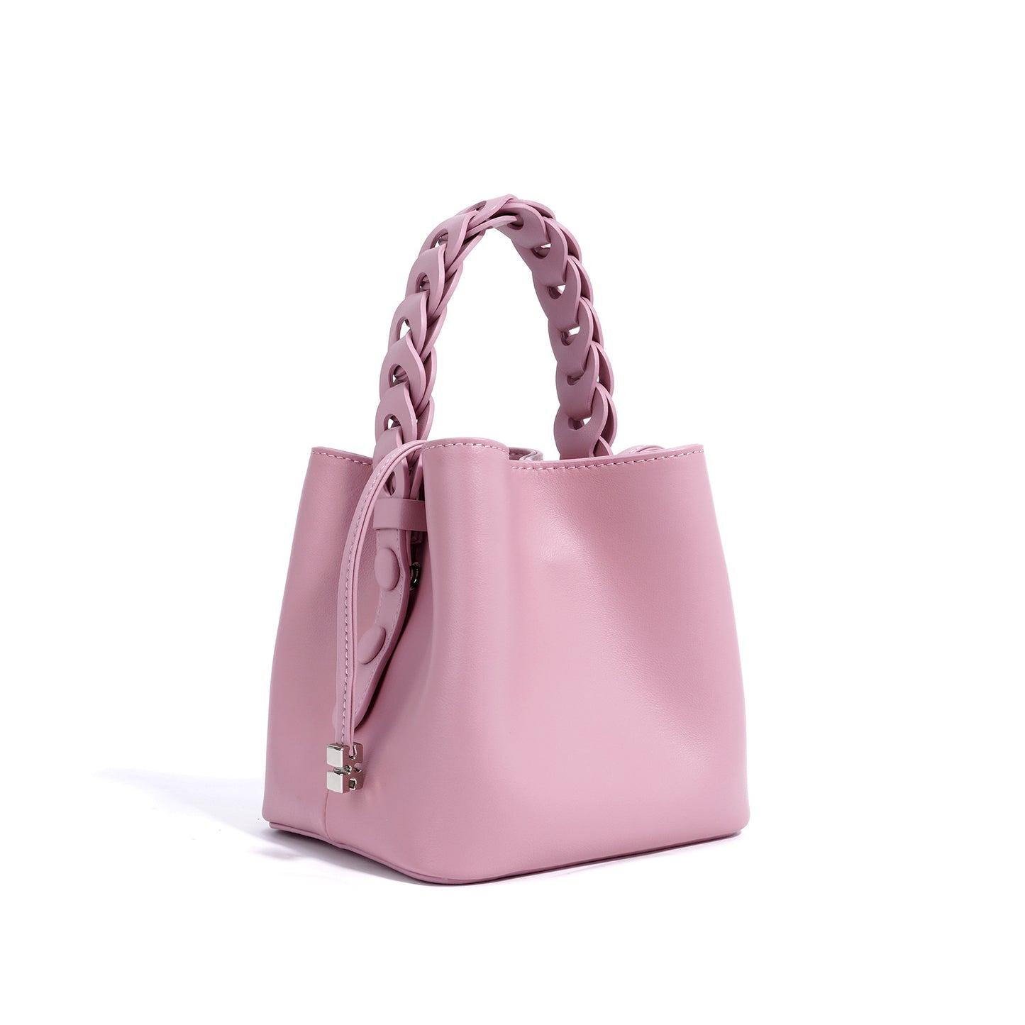 Hand-woven Mini Cross Body Bucket Bag For Women