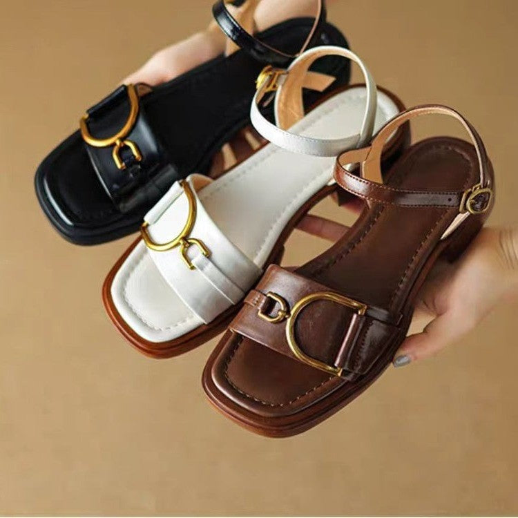 Women's Premium Thick-soled Leather All-match Sandals