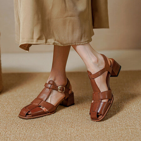 Premium Roman Style Hollow-out Women's Sandals