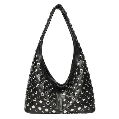 Trendy Cool Dot Rivet Shoulder Bag For Women