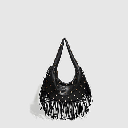 Retro Tassel Shoulder Handbag For Women