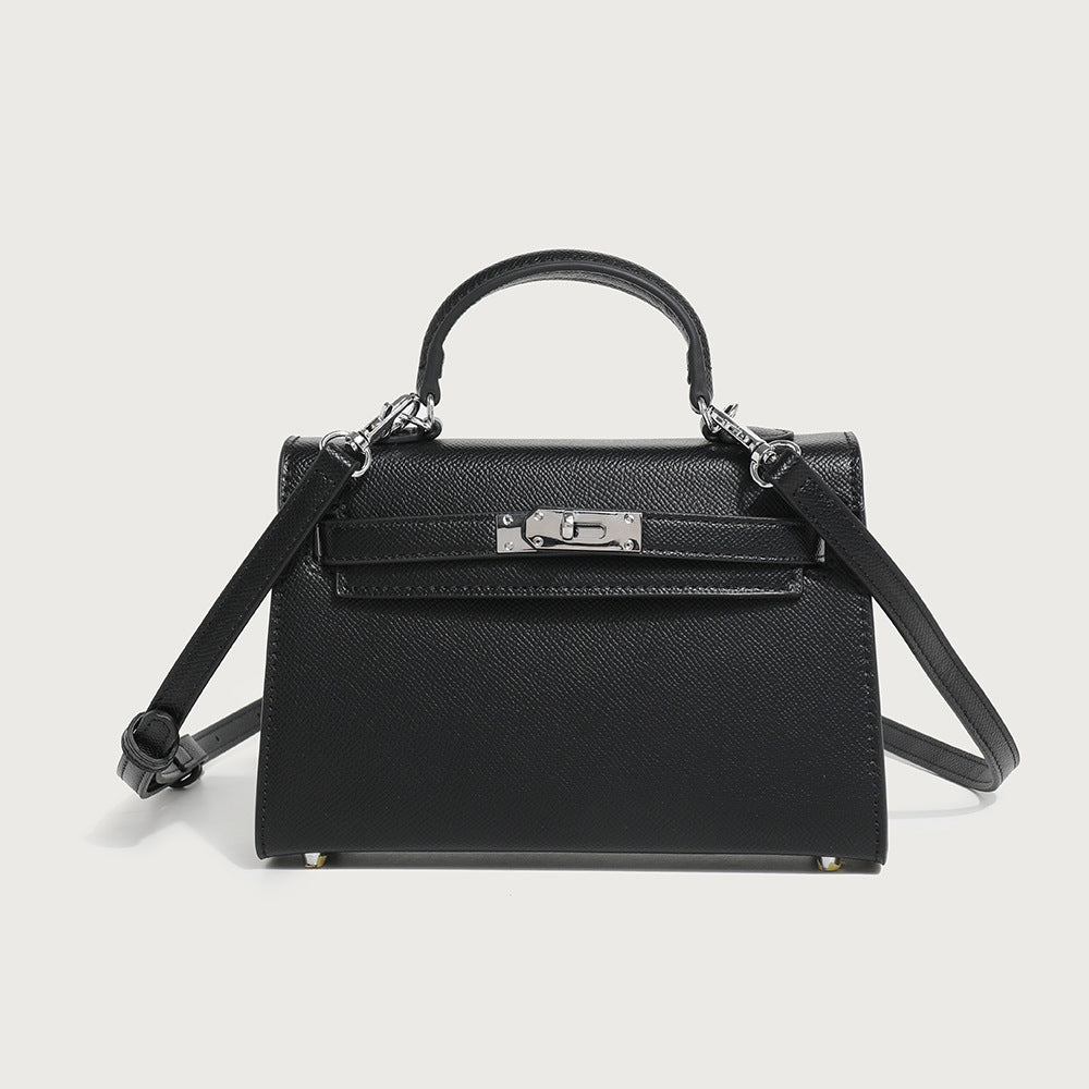 Elegant Minimalist PU Leather Handbag Crossbody Bag For Women