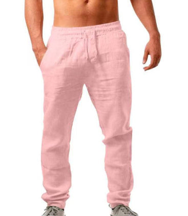 Breathable Cotton And Linen Loose Casual Joggers