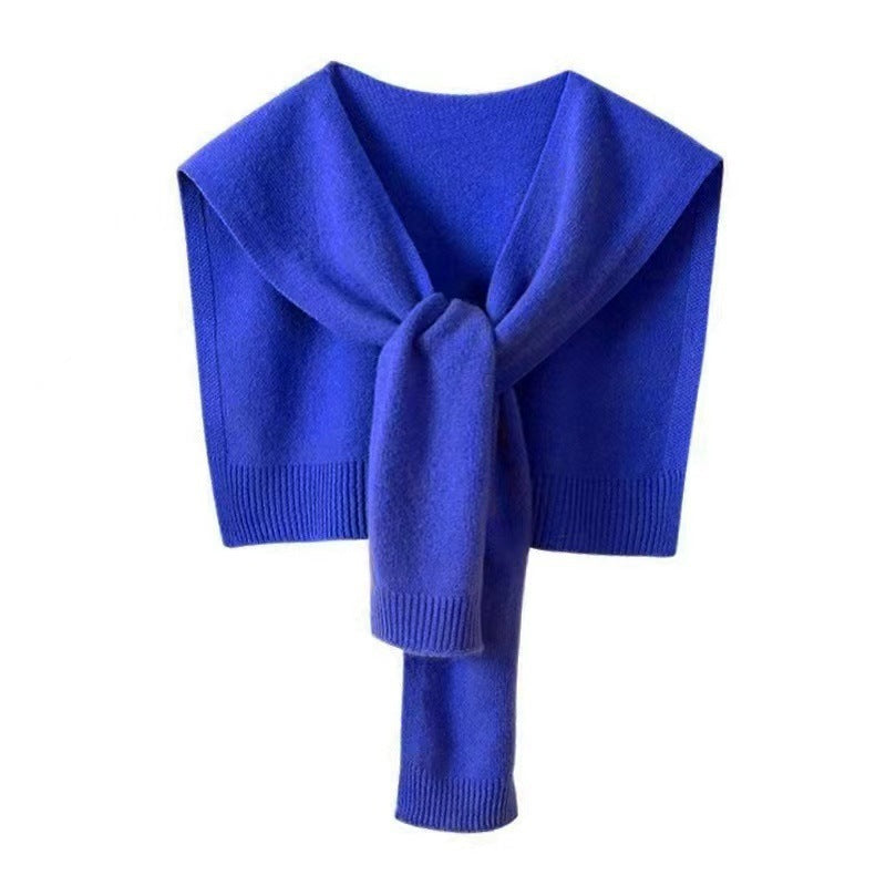 Knitted Striped Shawl High-end Outer Match