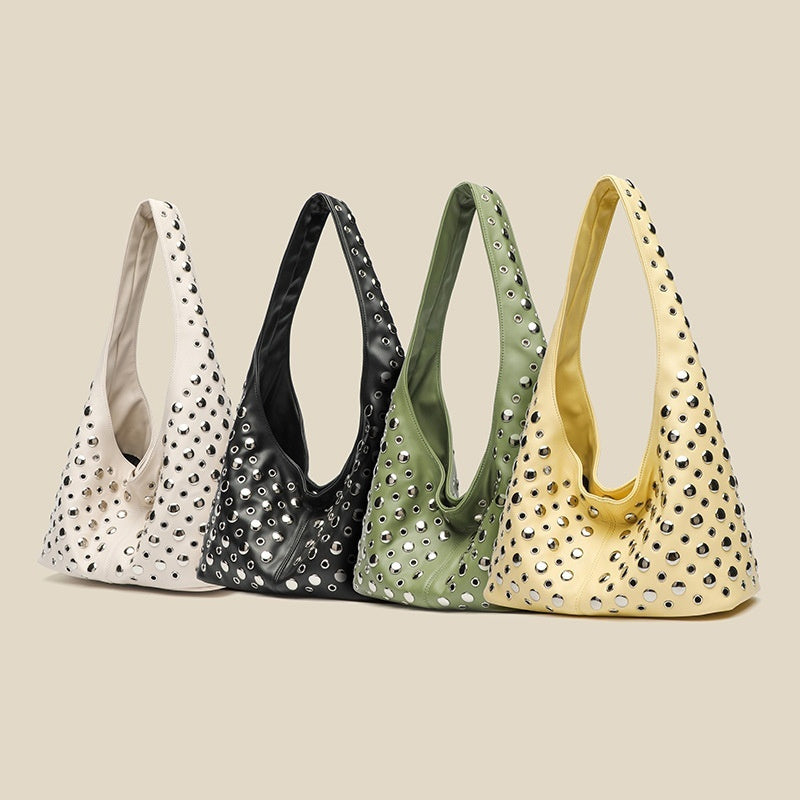 Trendy Cool Dot Rivet Shoulder Bag For Women