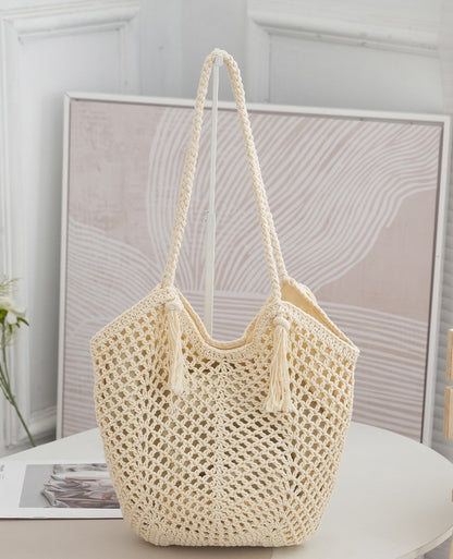 Handmade One-shoulder Bag For Leisure Beach Vacation