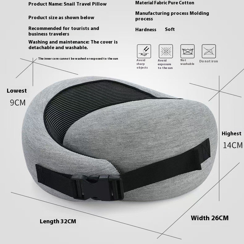 Adjustable Soft Memory Foam Travel Neck Pillow