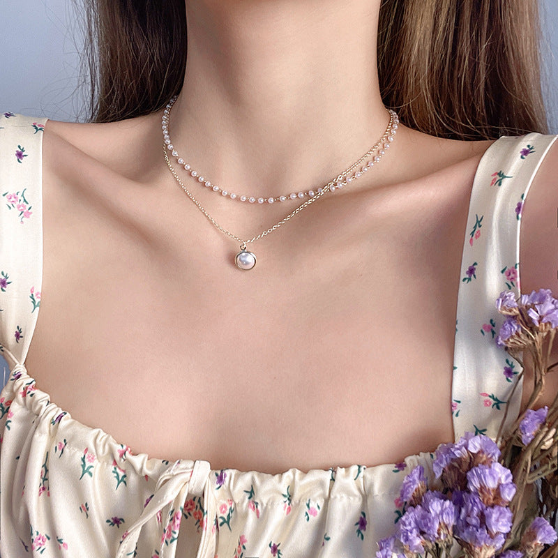 Elegant Double-layer Pearls Necklace
