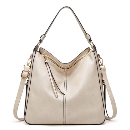 Hobos Zipper Bucket Bag With Adjustable Shoulder-strap Handbag For Women